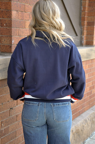 USA Graphic Half Zip Sweatshirt