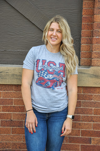 USA Racing Graphic Tee Shirt