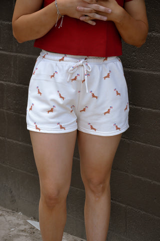 HR USA Dog Graphic Sweatshorts