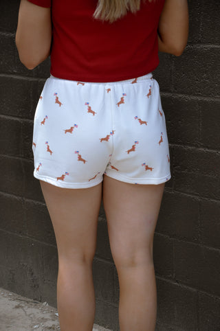 HR USA Dog Graphic Sweatshorts
