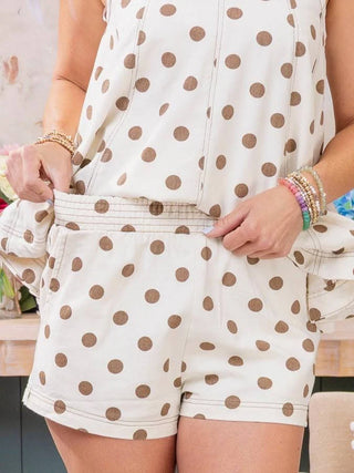 Min Wash Polka Dot Swing Top & Shorts Set