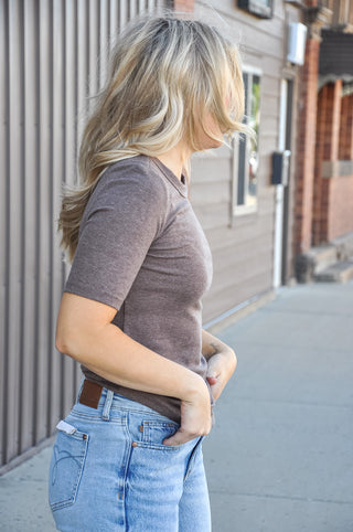 Ultra Soft Basic Short Sleeve Top