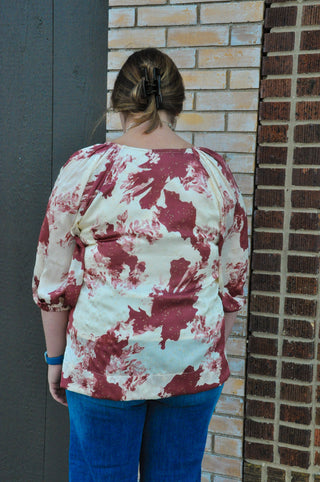 Umgee Rose Floral Top