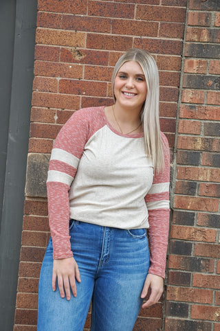 Varsity Striped Long Sleeve Tee