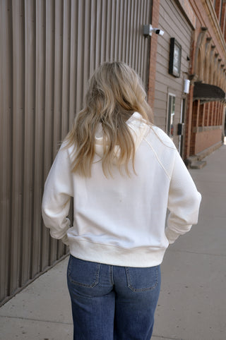 Waffle Knit Long Sleeve W/Pockets & Hood