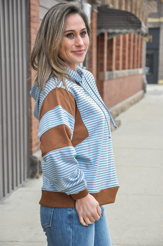 Weekend Drift Stripe Hoodie
