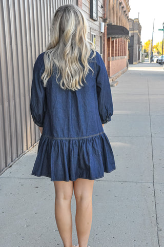Weekend Muse Tie Mini Dress