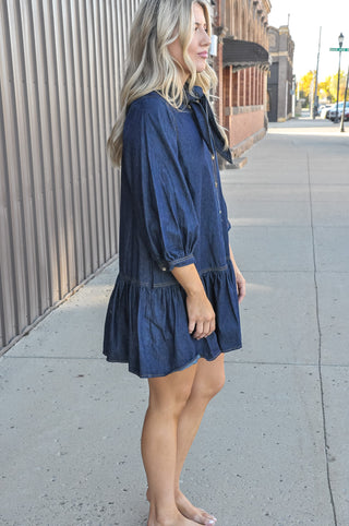 Weekend Muse Tie Mini Dress