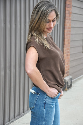 Weekend Whirl Twist Hem Top