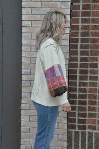 Wendall Washed Plaid Mix Pullover