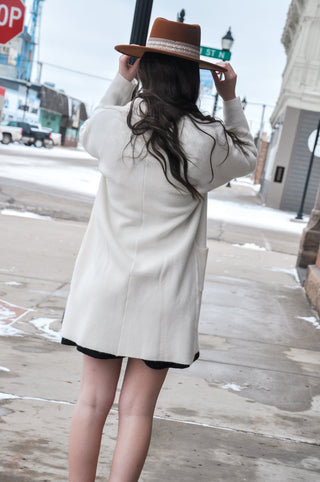 White Sweater Coat