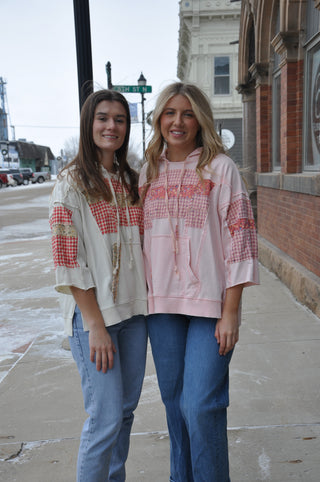 Wide 3/4 Sleeve Floral Print Pullover