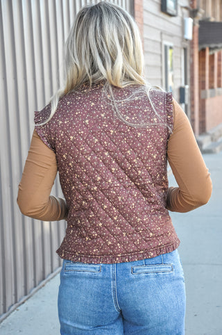 Wildflower Ruffle Quilt Vest