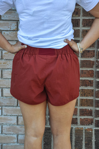 Windbreaker Smocked Waistband Shorts