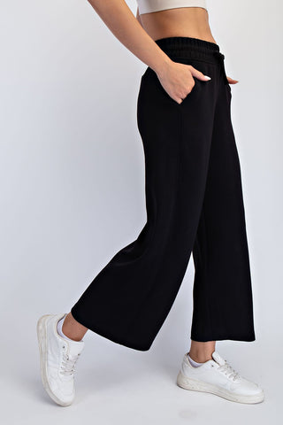 Modal Scuba Quarter Zip Cropped Wide Set