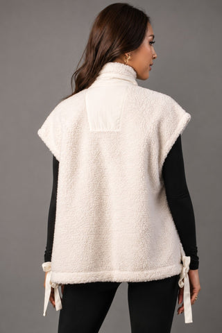 Cozy Ivory Fleece Vest