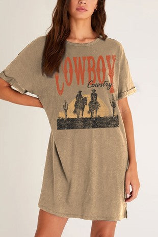 Cowboy Country Mineral Graphic Dress
