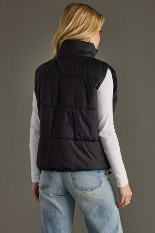 Lightweight Quilted Black Vest