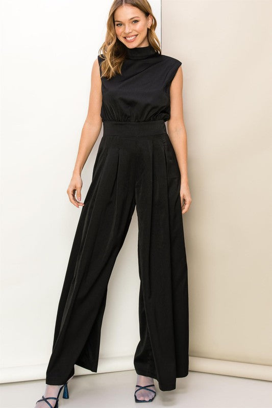 One More Date High-neck Sleeveless Jumpsuit | JQ Clothing Co.