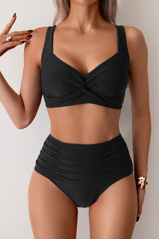 Push Up Two-Piece Ruched Swimsuit