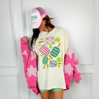 Pickleball Collage Graphic Tee