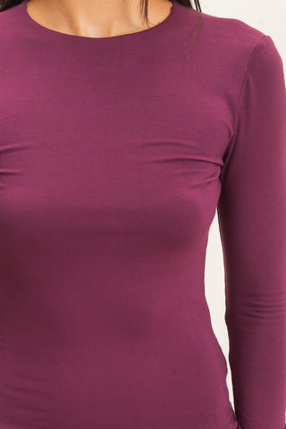 Crew Neck Long Sleeve Top