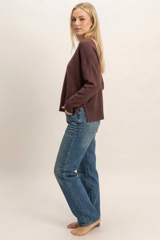 Roll Neck Seam Detail Sweater