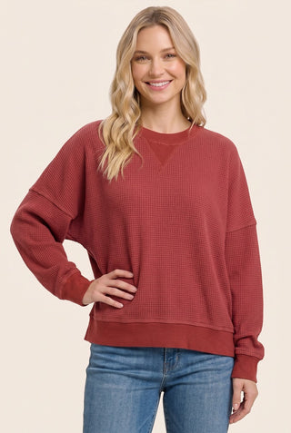 Oversized Thermal Sweatshirt