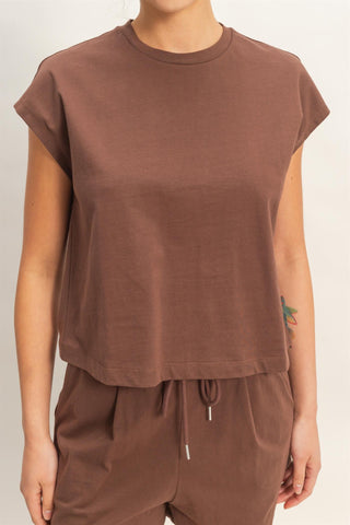 Cap Sleeve Boxy Top and Shorts Set