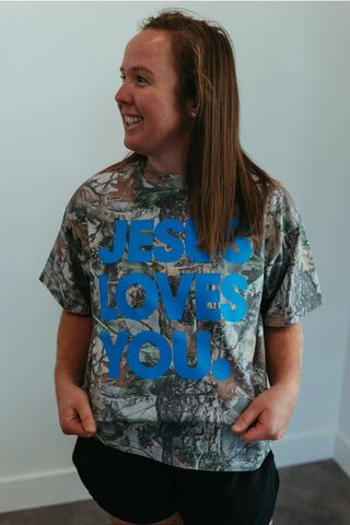 Jesus Loves You Camo Tee