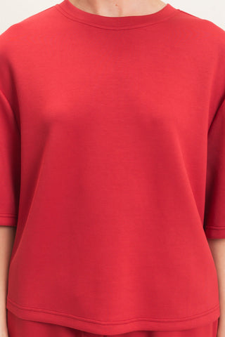 Loose Fit Crew Neck Short Sleeve Top