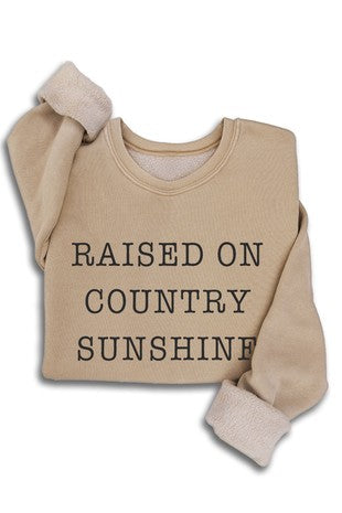 "Raised on Country" Mineral Sweatshirt | JQ Clothing Co.
