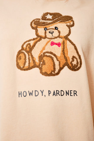 Chenille Teddy Western Sweatshirt, view 5