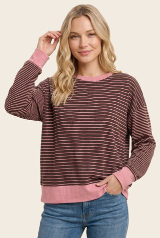 Micoro Brushed Stripe Sweatshirt