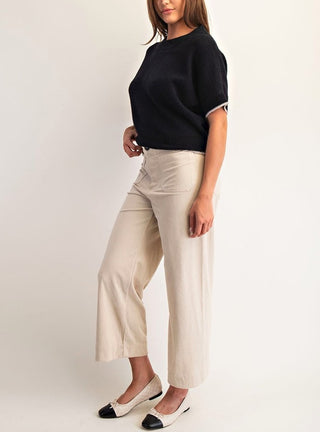 Corduroy Patch Pocket Pants in Sand