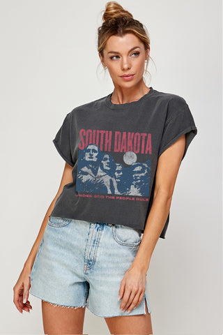 SD Western Vintage Graphic Crop | JQ Clothing Co.