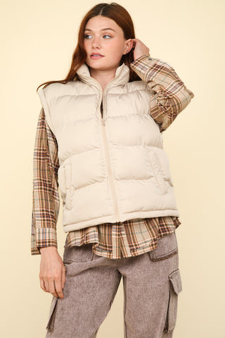 Cassidy Casual Comfy Puffer Vest | JQ Clothing Co.