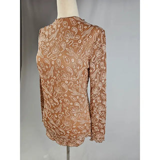 MK Curvy Paisley Lace Top