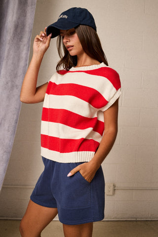 Bold Stripe Knit Sweater