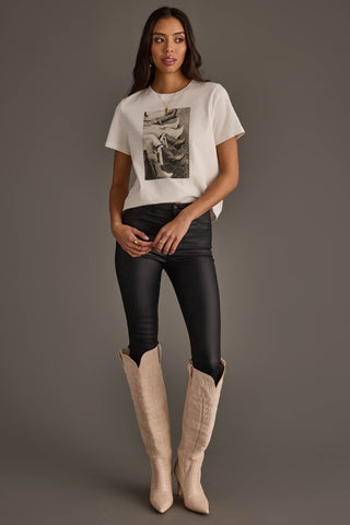 White Cowgirl Boots Graphic Tee