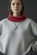 Ash Grey/Red