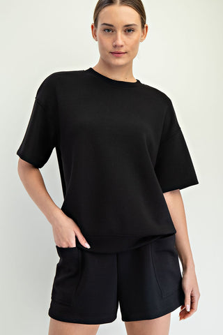 Modal Poly Span Tulip Short Set
