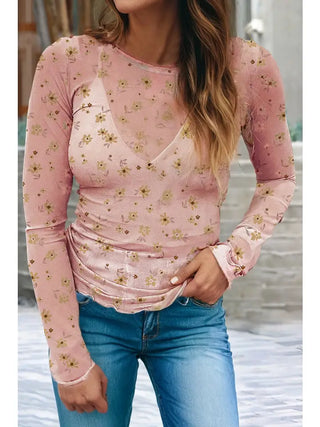 Little Daisy Closet Lace Mesh Tops, view 4