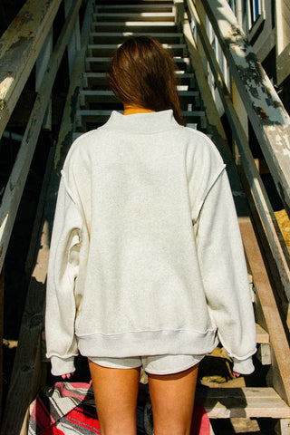 FAITH Embroidered Polka-Dot Sweatshirt