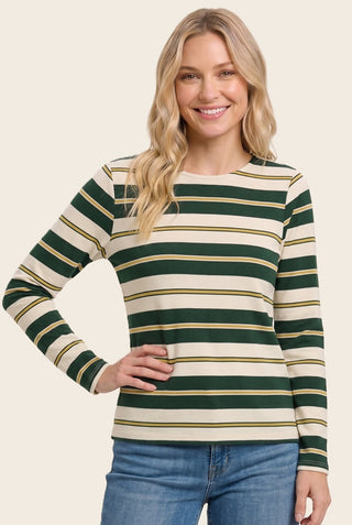 Multi Striped Terry Top