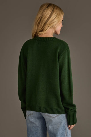 Green Gold Game Day Knit Sweater