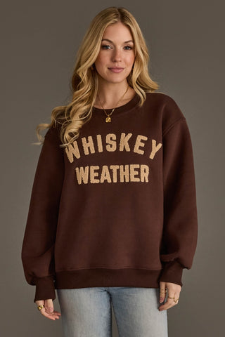 Whiskey Weather Embroidered Sweatshirt