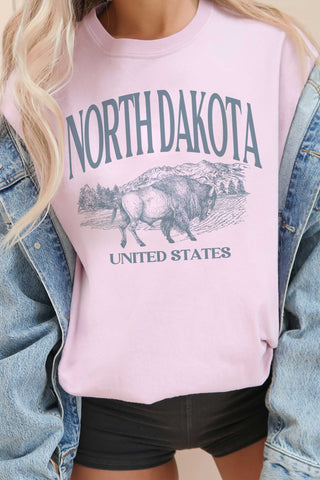 NORTH DAKOTA Oversized Graphic T-Shirt | JQ Clothing Co.