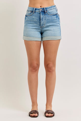 Judy Blue HW T.C. Slim Short