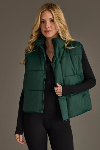 Dark Green Puffer Vest